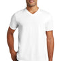 District Mens Perfect Tri Short Sleeve V-Neck T-Shirt - White