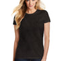 District Womens Fitted Perfect Tri Short Sleeve Crewneck T-Shirt - Black Frost