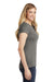 District DT155 Womens Fitted Perfect Tri Short Sleeve Crewneck T-Shirt Grey Side