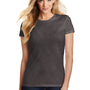 District Womens Fitted Perfect Tri Short Sleeve Crewneck T-Shirt - Heather Charcoal Grey