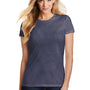 District Womens Fitted Perfect Tri Short Sleeve Crewneck T-Shirt - Navy Blue Frost