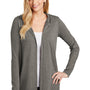 District Womens Perfect Tri Hooded Cardigan Sweater - Grey Frost
