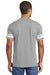 District DT376 Mens Game Short Sleeve Crewneck T-Shirt Heather Nickel Grey/White Back
