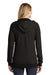 District DT456 Womens Perfect French Terry Full Zip Hooded Sweatshirt Hoodie Black Back