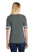District DT487 Womens Scorecard Short Sleeve Crewneck T-Shirt Heather Charcoal Grey/White Back