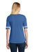 District DT487 Womens Scorecard Short Sleeve Crewneck T-Shirt Heather Royal Blue/White Back