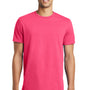 District Mens The Concert Short Sleeve Crewneck T-Shirt - Neon Pink