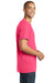 District DT5000 Mens The Concert Short Sleeve Crewneck T-Shirt Neon Pink Side