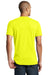 District DT5000 Mens The Concert Short Sleeve Crewneck T-Shirt Neon Yellow Back