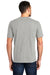 District DT564 Mens Medal Short Sleeve Crewneck T-Shirt Light Grey Back
