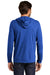 District DT565 Mens Medal Full Zip Hooded Sweatshirt Hoodie Royal Blue Back