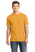 District DT6000 Mens Very Important Short Sleeve Crewneck T-Shirt Gold Front