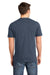 District DT6000 Mens Very Important Short Sleeve Crewneck T-Shirt Heather Navy Blue Back