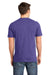 District DT6000 Mens Very Important Short Sleeve Crewneck T-Shirt Heather Purple Back