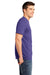 District DT6000 Mens Very Important Short Sleeve Crewneck T-Shirt Heather Purple Side