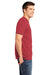 District DT6000 Mens Very Important Short Sleeve Crewneck T-Shirt Heather Red Side