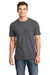 District DT6000 Mens Very Important Short Sleeve Crewneck T-Shirt Heather Charcoal Grey Front