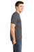 District DT6000 Mens Very Important Short Sleeve Crewneck T-Shirt Heather Charcoal Grey Side