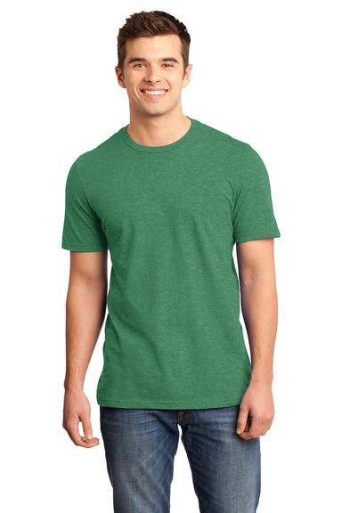 District DT6000 Mens Very Important Short Sleeve Crewneck T-Shirt Heather Kelly Green Front