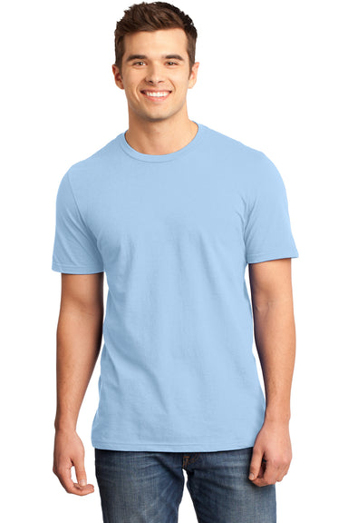 District DT6000 Mens Very Important Short Sleeve Crewneck T-Shirt Ice Blue Front