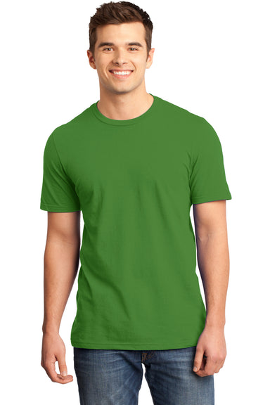 District DT6000 Mens Very Important Short Sleeve Crewneck T-Shirt Kiwi Green Front