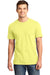District DT6000 Mens Very Important Short Sleeve Crewneck T-Shirt Lemon Yellow Front