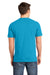 District DT6000 Mens Very Important Short Sleeve Crewneck T-Shirt Light Turquoise Blue Back