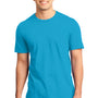 District Mens Very Important Short Sleeve Crewneck T-Shirt - Light Turquoise Blue