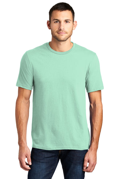District DT6000 Mens Very Important Short Sleeve Crewneck T-Shirt Mint Green Front