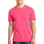 District Mens Very Important Short Sleeve Crewneck T-Shirt - Neon Pink