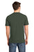 District DT6000 Mens Very Important Short Sleeve Crewneck T-Shirt Olive Green Back