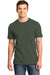 District DT6000 Mens Very Important Short Sleeve Crewneck T-Shirt Olive Green Front