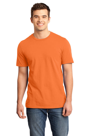 District DT6000 Mens Very Important Short Sleeve Crewneck T-Shirt Orange Front