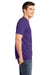 District DT6000 Mens Very Important Short Sleeve Crewneck T-Shirt Purple Side