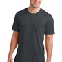 District Mens Very Important Short Sleeve Crewneck T-Shirt w/ Pocket - Charcoal Grey