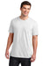 District DT6000P Mens Very Important Short Sleeve Crewneck T-Shirt w/ Pocket White Front