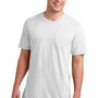 District Mens Very Important Short Sleeve Crewneck T-Shirt w/ Pocket - White