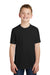 District DT6000Y Youth Very Important Short Sleeve Crewneck T-Shirt Black Front