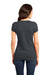 District DT6001 Womens Very Important Short Sleeve Crewneck T-Shirt Charcoal Grey Back