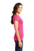 District DT6001 Womens Very Important Short Sleeve Crewneck T-Shirt Fuchsia Pink Frost Side