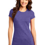 District Womens Very Important Short Sleeve Crewneck T-Shirt - Heather Purple
