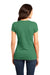 District DT6001 Womens Very Important Short Sleeve Crewneck T-Shirt Heather Kelly Green Back