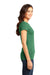 District DT6001 Womens Very Important Short Sleeve Crewneck T-Shirt Heather Kelly Green Side