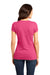 District DT6001 Womens Very Important Short Sleeve Crewneck T-Shirt Heather Watermelon Pink Back