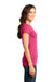 District DT6001 Womens Very Important Short Sleeve Crewneck T-Shirt Heather Watermelon Pink Side