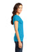 District DT6001 Womens Very Important Short Sleeve Crewneck T-Shirt Light Turquoise Blue Side