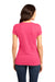 District DT6001 Womens Very Important Short Sleeve Crewneck T-Shirt Neon Pink Back