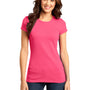 District Womens Very Important Short Sleeve Crewneck T-Shirt - Neon Pink - Closeout