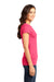 District DT6001 Womens Very Important Short Sleeve Crewneck T-Shirt Neon Pink Side