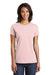 District DT6002 Womens Very Important Short Sleeve Crewneck T-Shirt Dusty Pink Front